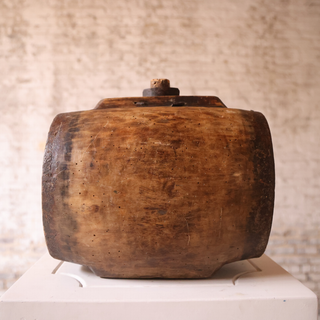 19th Century French Wooden Wine Barrel
