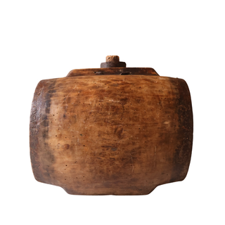 19th Century French Wooden Wine Barrel
