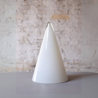 1980's Parisian Glass Cone Lamp
