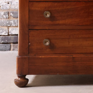 19th Century Louis Phillipe Chest with White Marble Top (A)
