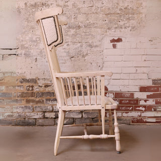 19th Century French Spindle Wingchair
