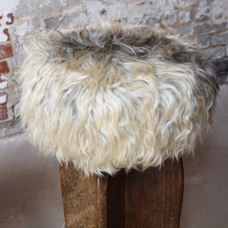 Mid 20th Century French Mongolian Goat Covered Stools (Set of 3)
