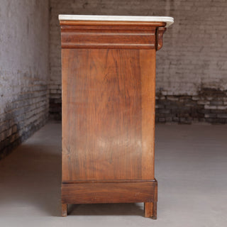19th Century Louis Phillipe Chest with White Marble Top (B)
