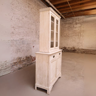 20th Century Bleached Oak China Cabinet
