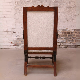 18th Century Louis XVI Iron & Oak Reclining Chair
