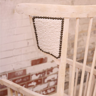 19th Century French Spindle Wingchair
