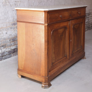 19th Century Louis Phillipe Chest with White Marble Top (B)
