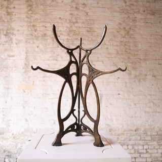 19th Century French Art Nouveau Bronze Centerpiece by Montaguelli
