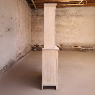 20th Century Bleached Oak China Cabinet

