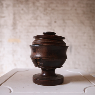 19th Century French Wooden Tobacco Pot
