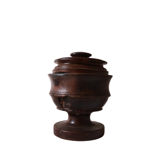 19th Century French Wooden Tobacco Pot
