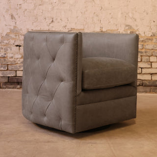 Palazzo Leather Swivel Chair
