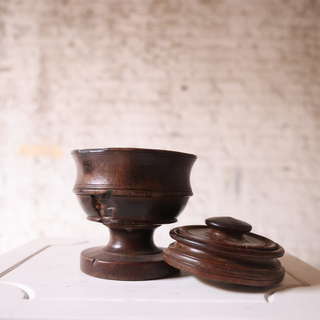 19th Century French Wooden Tobacco Pot
