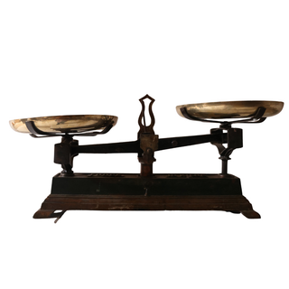 19th Century French Brass & Iron Scale (B)

