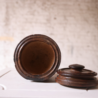 19th Century French Wooden Tobacco Pot
