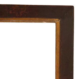 20th Century French Small Brown & Gold Frame
