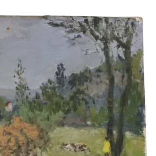 20th Century French Pasture Scene Painting
