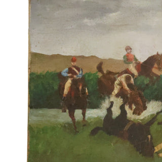 19th Century French Horse Race Painting
