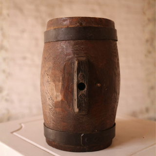 19th Century French Wooden Small Keg
