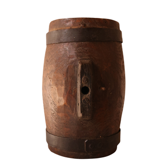 19th Century French Wooden Small Keg
