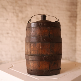19th Century French Wooden Small Keg
