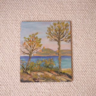 20th Century French Blue Coast Painting
