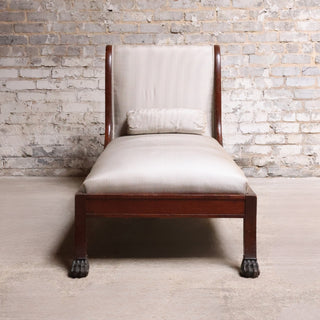 19th Century French Empire Mahogany Chaise
