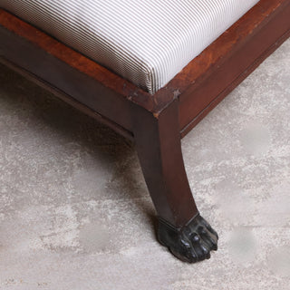 19th Century French Empire Mahogany Chaise
