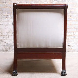 19th Century French Empire Mahogany Chaise
