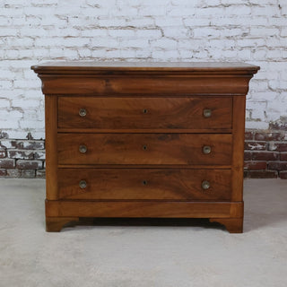 19th Century Louis Philippe Solid Walnut Chest
