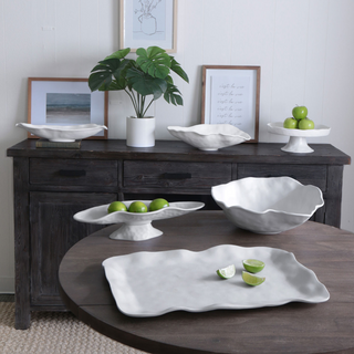 Vida Nube White Large Oval Bowl
