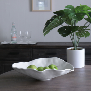 Vida Nube White Large Oval Bowl
