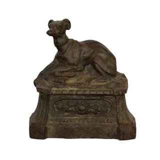Small Antique Dog Andirons (Set of 2)
