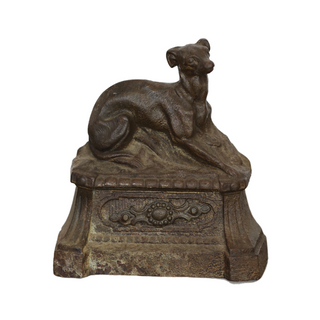 Small Antique Dog Andirons (Set of 2)
