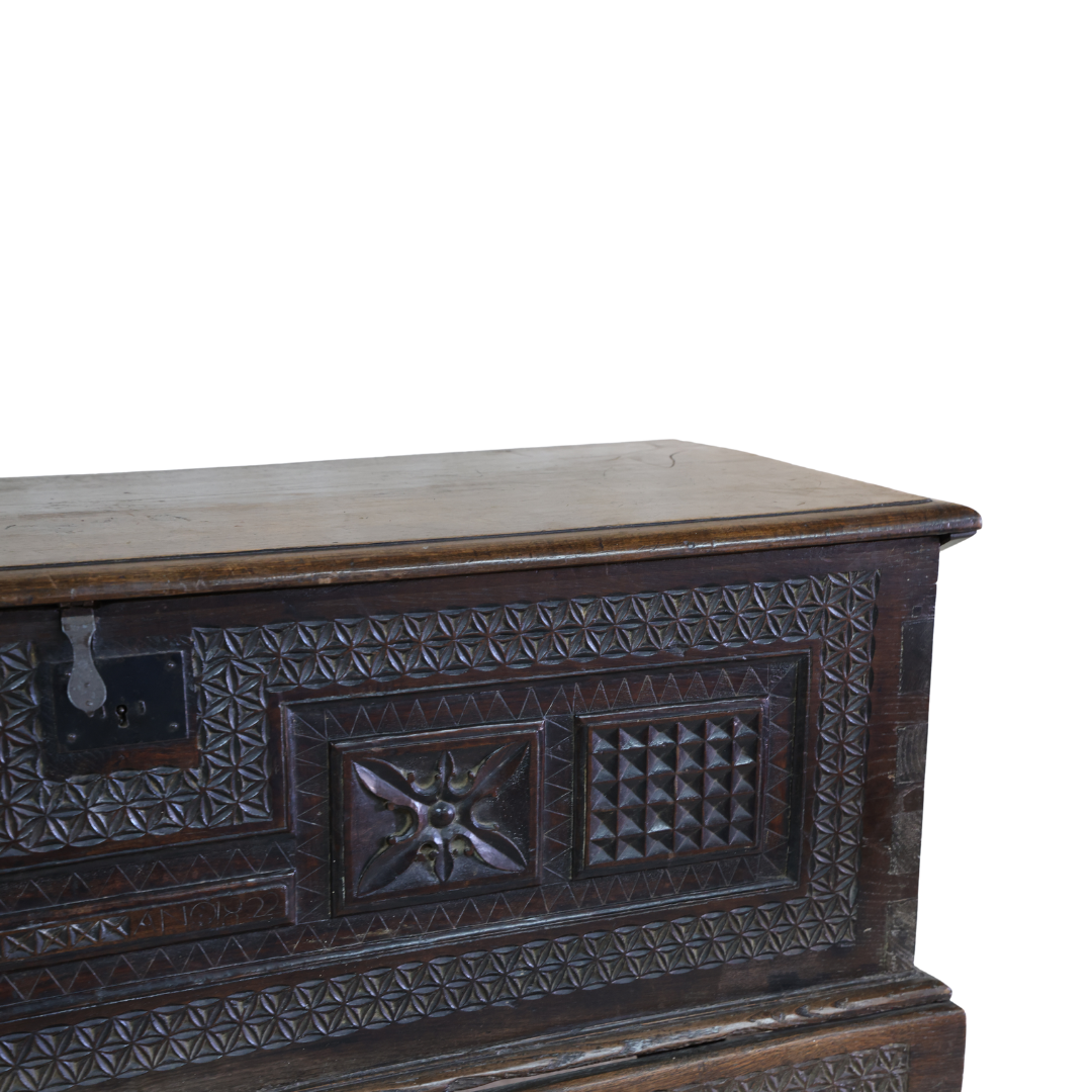 1900 European Wooden Trunk - Thumbnail 3