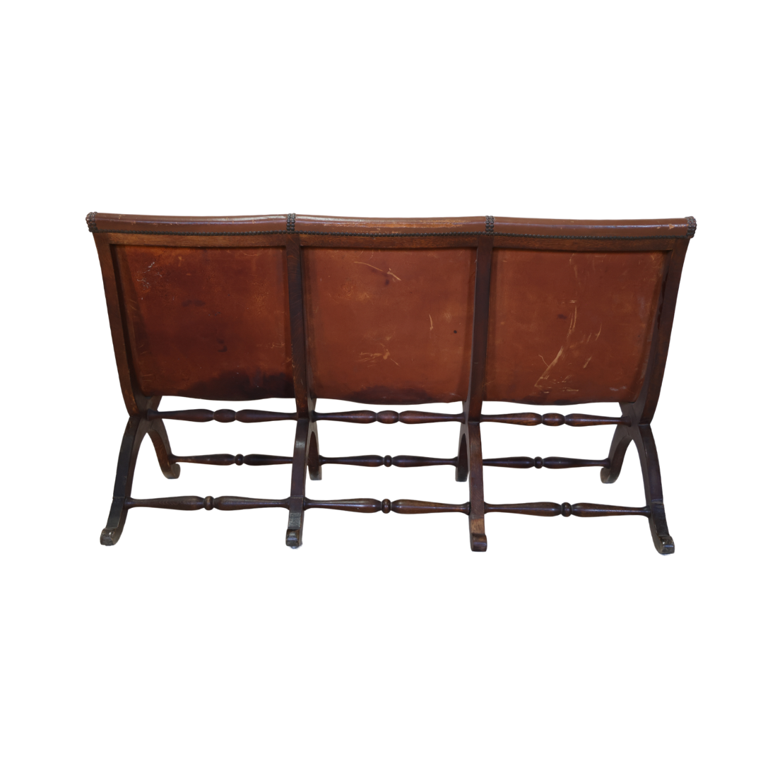 1940 Spanish Leather Bench