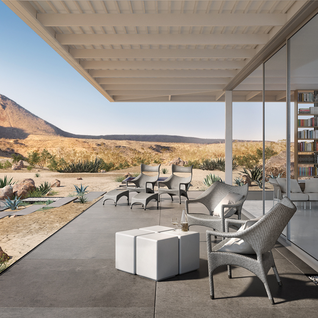 Matte Fjord Cube Side Table