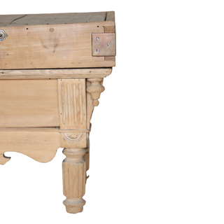 Antique Long Butcher Block Table
