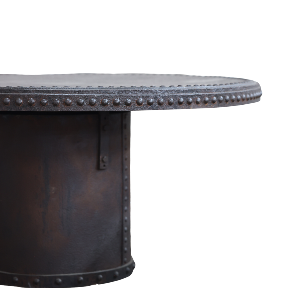 Antique Iron French Brewery Table - Thumbnail 2