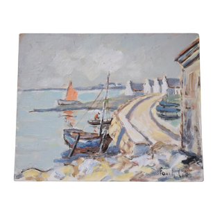 20th Century French Seaside Painting
