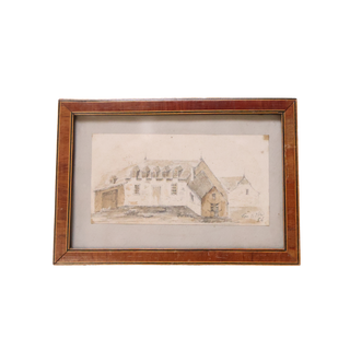 Mid 19th Century French Sepia Stable
