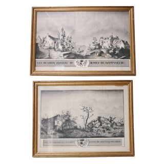 18th Century French Village Scenes (Set of 2)
