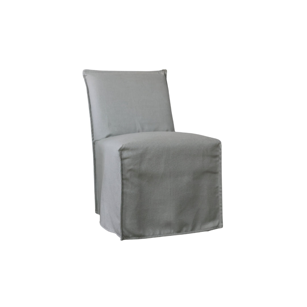 Jasmine Outdoor Slipcovered Armless Chair - Thumbnail 3