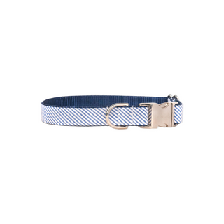 Seersucker Bow Tie Collar  Large
