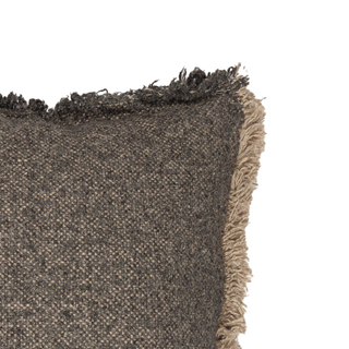 Riley Frayed Charcoal Pillow
