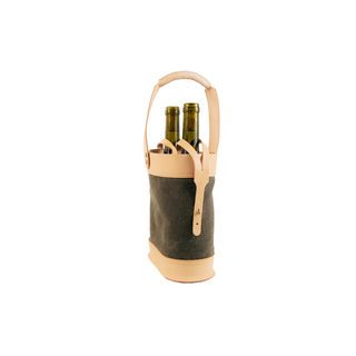 Napa Double Wine Tote (Natural & Olive) by Rustico
