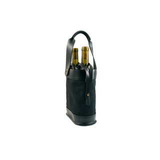 Napa Double Wine Tote (Black & Black) by Rustico
