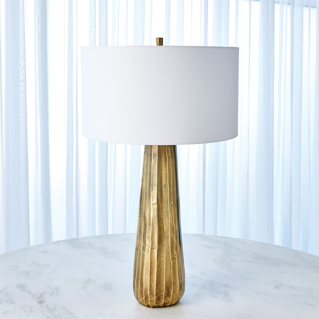 Chased Round Table Lamp - Thumbnail 3