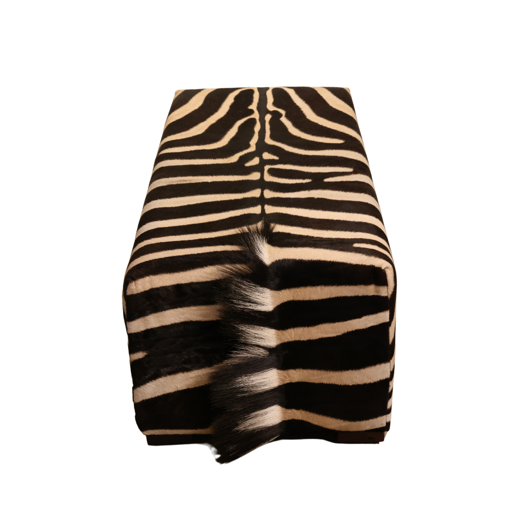 Christopher Collection Zebra Ottoman