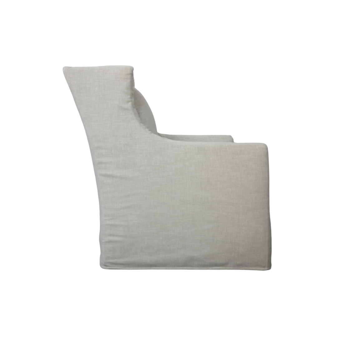 Lotus Outdoor Slipcovered Swivel Chair